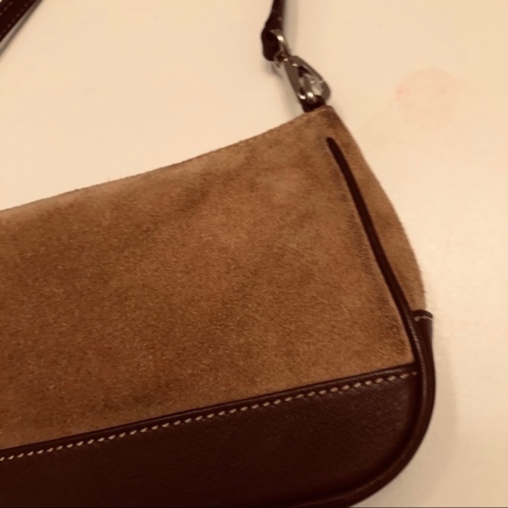 Coach Demi mini bag tan suede brown leather - Picture 10 of 12